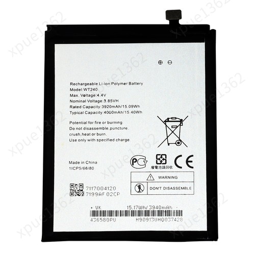 Replacement battery wt240 for - battery,